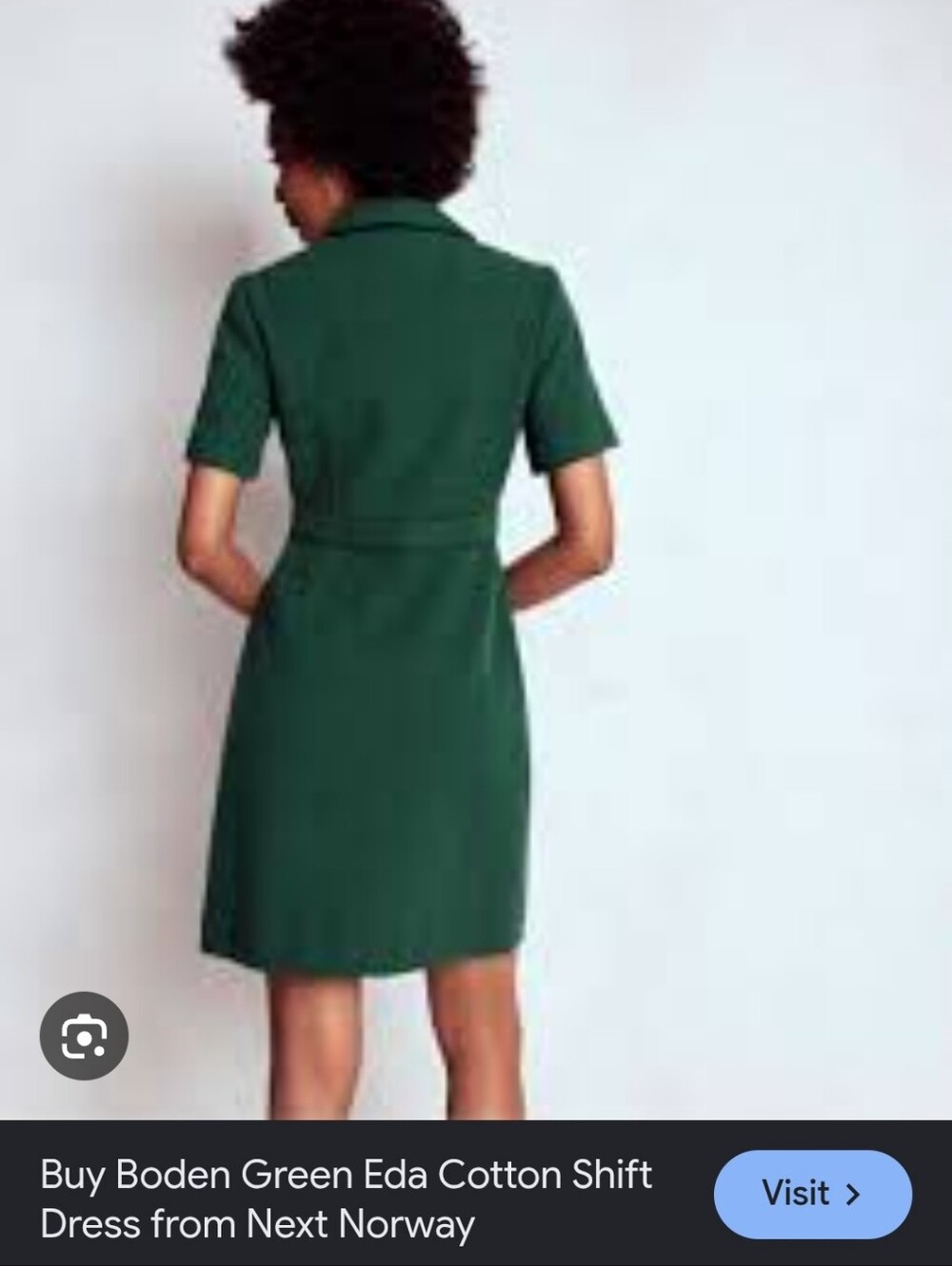 Boden Green Eda Cotton Shift Dress -NWT- 4R - Picture 2 of 7